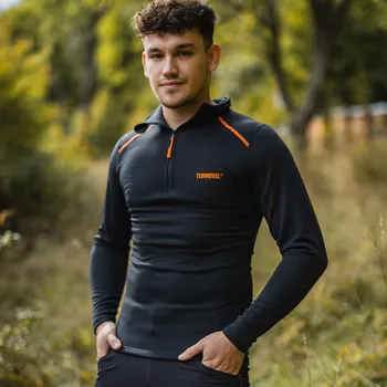 Pánské tričko TERMOVEL Pánský rolák LAUREN černá VELIKOST: XL