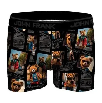 Pánská móda Pánské boxerky JOHN FRANK JFBDMOD120 Traveller černá M