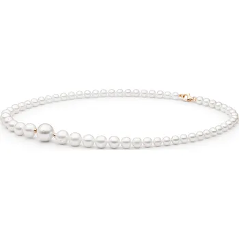 Náhrdelník ANNA PERLY Elegantní perlový náhrdelník s pravou Edison perlou a růžovým pozlacením