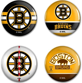 Wincraft Sada placek Boston Bruins NHL Button 4 Pack