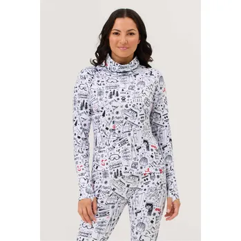 KRIMSON KLOVER SKI TOP GRAFFITI WHITE Velikost: M