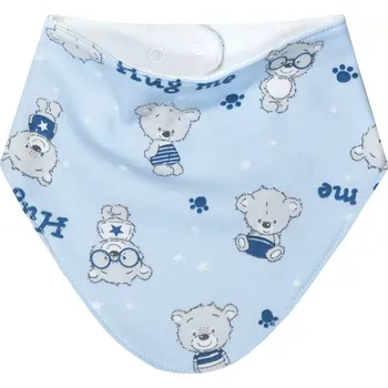 Bryndák ESITO | Slintáček bavlna Teddy bears Blue - modrá / UNI