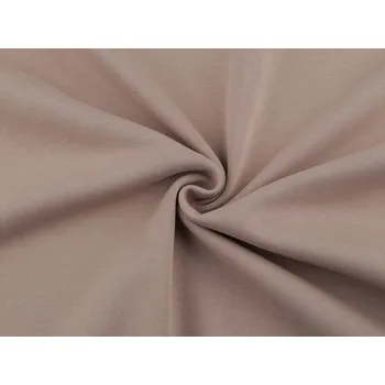 Teplákovina zateplená s kožíškem METRÁŽ - 1 béžová