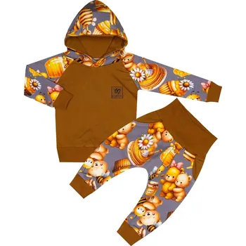 Tepláková souprava - Medík (kapuca) Velikost: 92