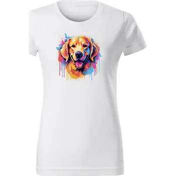 Dámské tričko Chrápátko Dámské tričko GOLDEN RETRIEVER 1 Velikost: XL, Barva: Khaki