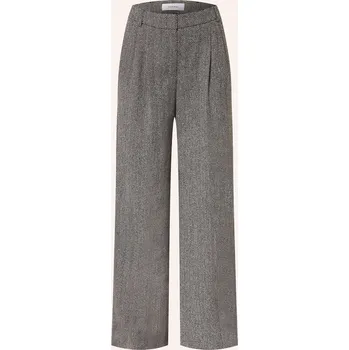 Dámské kalhoty Comma Dámské Marlene Kalhoty, černá / bílá / světle šedá, 40