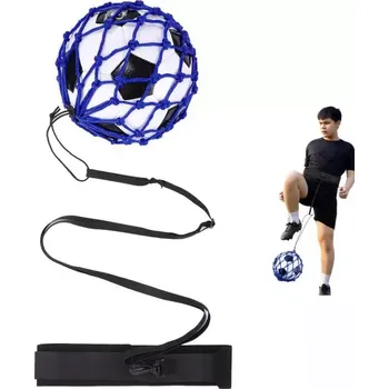 Síť proti hmyzu Fotbalový trenažér s pásem na tělo a elastickým lanem (modrý) (MCS5)