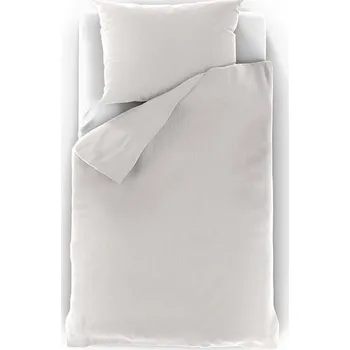 Povlečení Kvalitex Prodloužené mušelínové povlečení 140 × 220, 70 × 90 cm smetanové