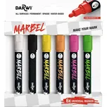 Darwi Marbel Sada fixek 4 mm Fluorescenčná 6 ks