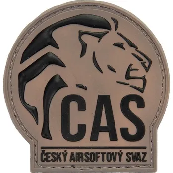 Nášivka Plastové 3D patche 3D gumová nášivka Český Airsoftový Svaz - Písková