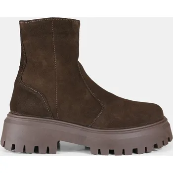 Dámská zimní obuv Baťa dámská semišová kotníková obuv hnědé, vel. 37