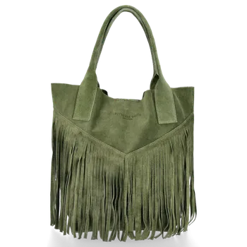 Kabelka Dámská kabelka shopper bag Vittoria Gotti zelená VPOS9