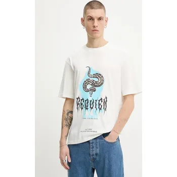 Bavlněné tričko Hugo Blue Noctornix 50554368 béžová 01A, vel. M