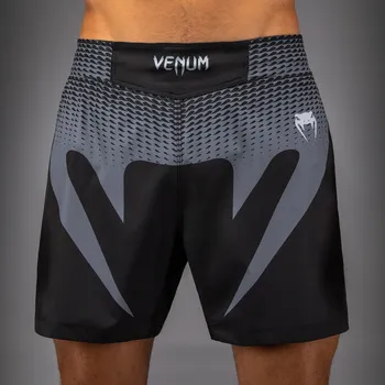 MMA Fight MMA šortky Venum No Gi - Black/ Silver Grey Velikost: XXL
