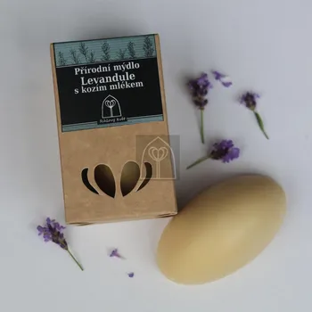 Mýdlo Růžový květ Přírodní mýdlo Levandule s kozím mlékem 85 g