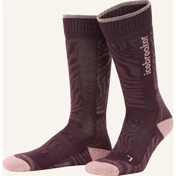 Dámské oblečení Icebreaker Lyžařské Ponožky Ski + Medium Otc, tmavě červená /...