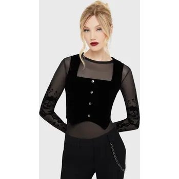 Dámská vesta Vesta Gotika z Killstar - Bat Noir Waistcoat - Ženy - černá