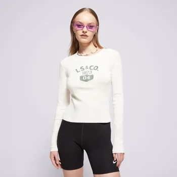Levi&#039;s Tričko Graphic Ls Rickie Tee Neutrals Bílá S