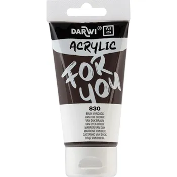 Vodová barva Darwi DFY Akrylová barva Brown Vandijck 75 ml 1 ks