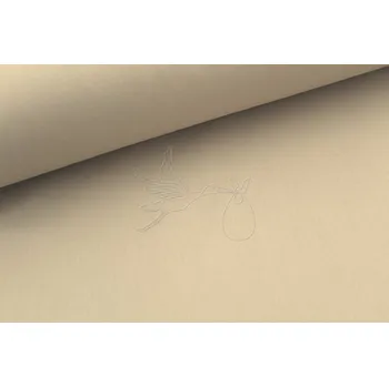 Světlá cappuccino - bavlněné plátno, šíře 240cm - 077 - pomačkané