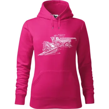 Dámská mikina Mikina - John Deere 9X Barva: Purpurová (40), Velikost: S, Střih: Dámské