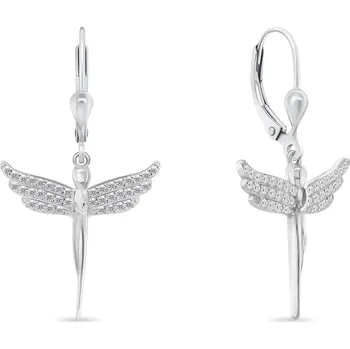 Náušnice Brilio Silver Stříbrné visací náušnice Andělé EA947W + 2 měsíce na vrácení zboží