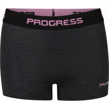Dámské tričko Progress MW SKNZ 170 dámské merino boxerky černý melír Velikost: M