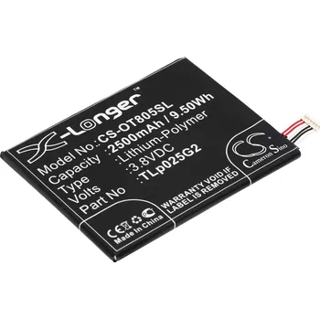 Baterie pro mobilní telefon Baterie Cameron Sino CS-OT805SL pro Alcatel One Touch Pixi 4 6.0 LTE - neoriginální