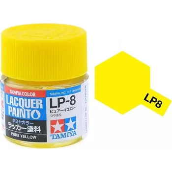 Modelářská barva Tamiya Lacquer LP-8 Pure Yellow/Žlutá 10ml