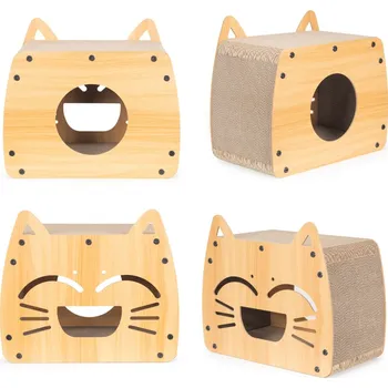 Lebula Škrabadlo pro kočky z mdf šetrné k životnímu prostředí 44x25x38