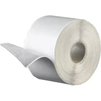 Pás FLEECEBAND (butylový pás s textilií) 80 mm × 1 mm, délka 30 m 30 m bílá textilie