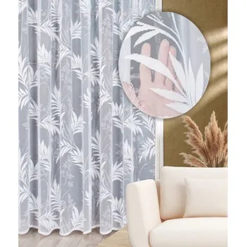 Záclona kusová Betty výška 220cm, šíře 600cm bílá