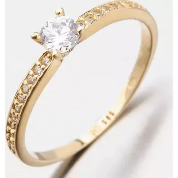 Prsten Zlatý prsten se zirkony 51DZ-2523Z-ZIR velikost 55