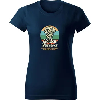 Dámské tričko Chrápátko Dámské tričko GOLDEN RETRIEVER Velikost: XL, Barva: Khaki
