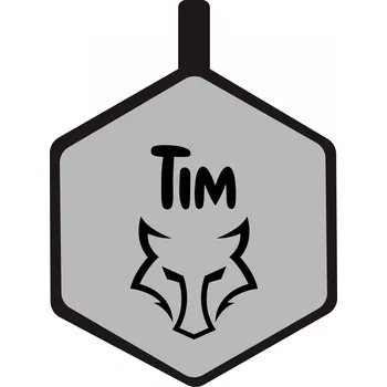 psí známka Chrápátko Psí známka DogTag Hexagon Angry dog Barva: Denim blue