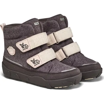 Chlapecká zimní obuv Dětské barefoot boty Affenzahn Mid Boot Wool Comfy Rhino - vel. 21