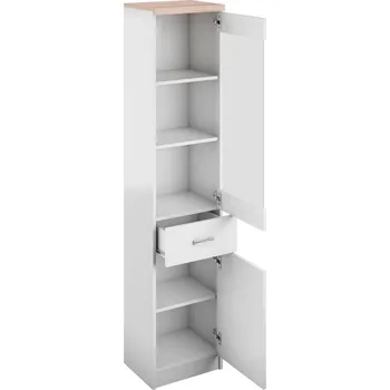 Komoda ARTEN (NANO Systems s.r.o.) Vitrína TOP MIX-1D1W1S (Dub sonoma/bílá)