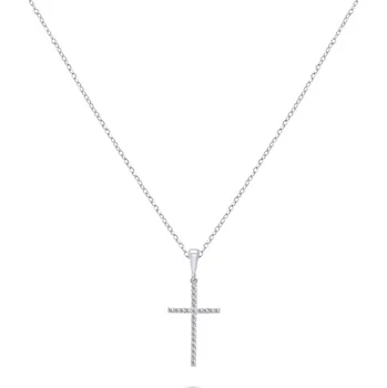 Náhrdelník Brilio Silver Nadčasový stříbrný náhrdelník Křížek NCL50W + 2 měsíce na vrácení zboží