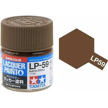 Modelářská barva Tamiya Lacquer LP-59 NATO Brown/Hnědá NATO 10ml