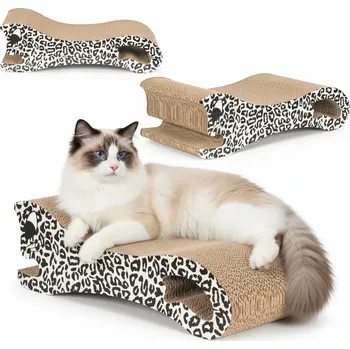 Lebula Škrabadlo pro kočky z ekologicky šetrného mdf ve tvaru kočky panteřice