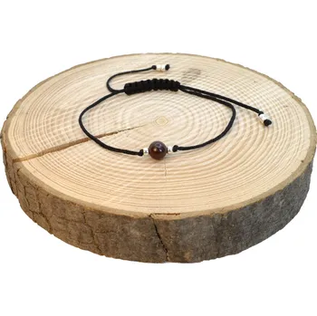 Náramek WUX Býčí oko – Provázkový náramek VELIKOST NÁRAMKU: Dětská.....14cm, BARVA PROVÁZKU: Fialová