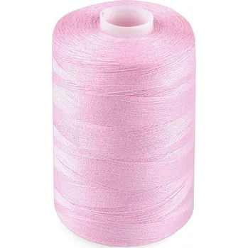 Nit Polyesterové nitě pro overlocky i klasické šití NTF 40/2 1000 m, malé, 644 růžová dětská