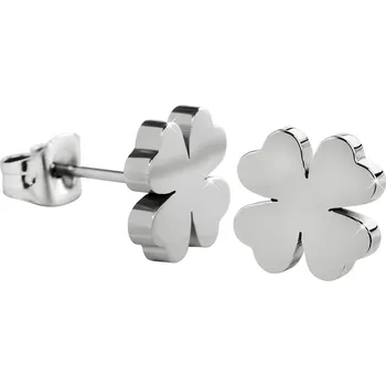 Náušnice Něžné ocelové náušnice pro štěstí Čtyřlístky KE-001 Troli