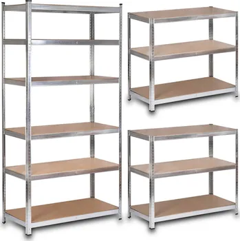 Dílenský regál Humberg Kovový regál 222 x 110 x 50 cm HR-815