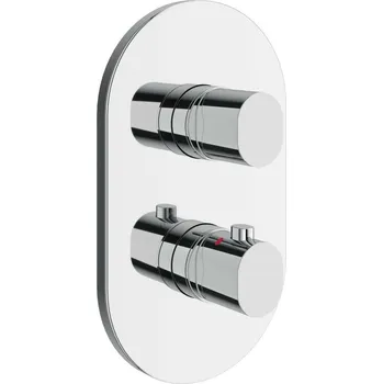 Vodovodní baterie RAVAK Baterie Ravak Chrome II podomítková, termostatická 2-cestná, bez tělesa, chrom, X070455 X070455