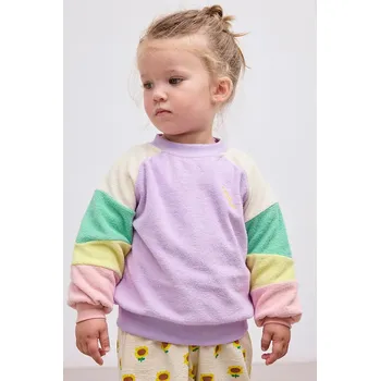 Kojenecké oblečení Kojenecká mikina Bobo Choses fialová barva, 125AB027 04X, vel. 62
