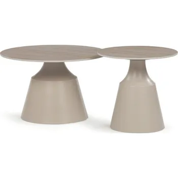 Konferenční stolek Konferenční stolek 2 ks béžová/travertin CT-F4152 TRV