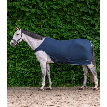 Deka pro koně WALDHAUSEN Deka pracovní Economic Waldhausen, fleecová, night blue Délka zad: 145 cm