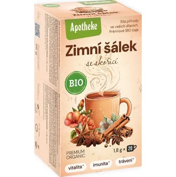 Čaj Apotheke BIO čaj Zimní šálek se skořicí 20x1,8g