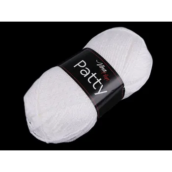 Příze Pletací příze Patty 100 g, střední, 1 (4002) bílá